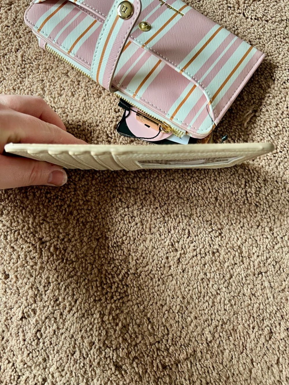 nanette lepore Pink Stripe Wallet with Card Holder - Picture 9 of 15